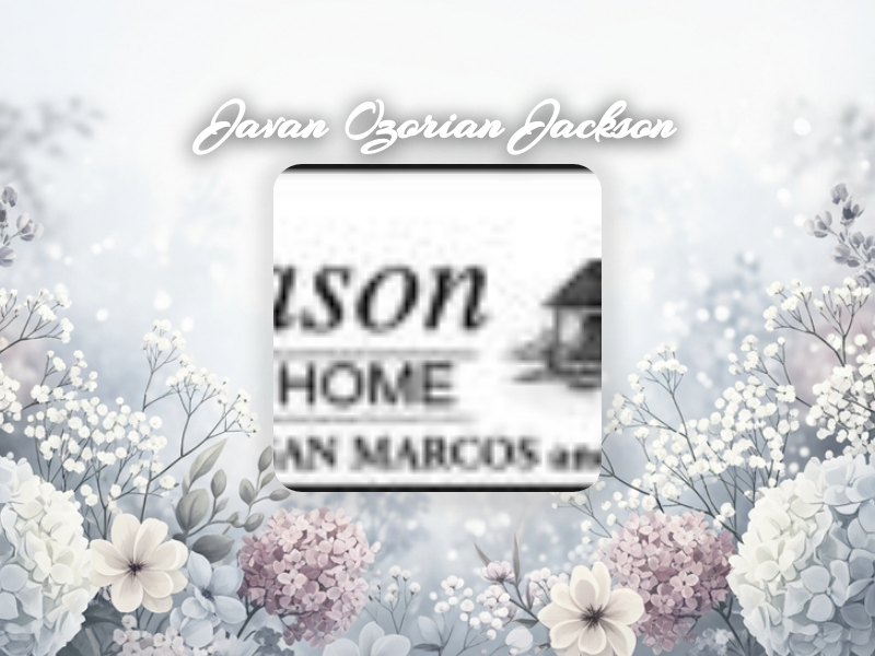 Javan Ozorian Jackson Obituary Image